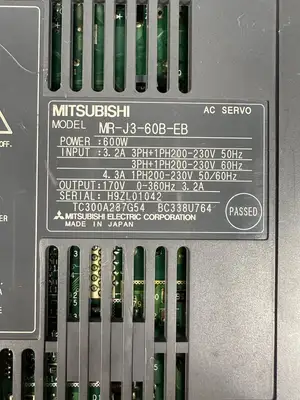 MITSUBISHI MR-J3-60B-EB AC Servo Drive (BIN-1.2.4)