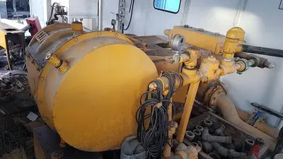 USED OILWELL SUPER 48 4.5X8 TRIPLEX WELL SERVICING REVERSING MUD PUMP