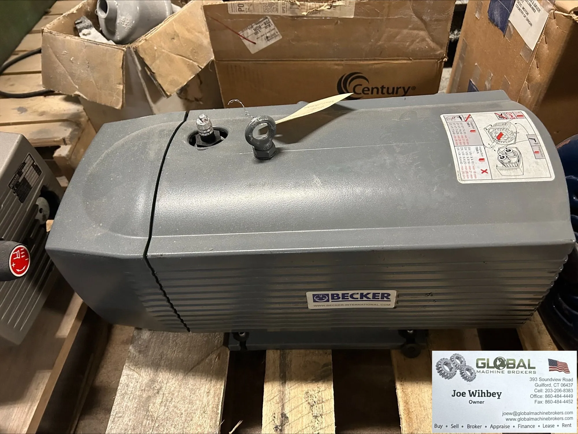 Becker VT 4.16 Oil-less Rotary Vane Vacuum Pump 11 SCFM
