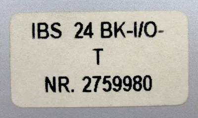 USED PHOENIX CONTACT IBS-24-BK-I/O-T INTERBUS TERMINAL IBS24BKIOT 2759980