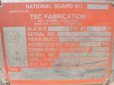 USED LUBE SYSTEMS INC. NFP-1-1-150-2-SS4
