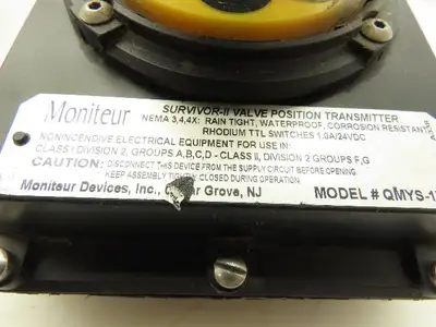 Moniteur QMYS-1T20 Watchman VPT Valve Position Transmitter Lot of 4