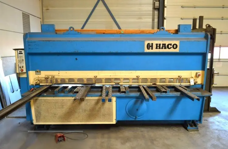 Used HACO HSLX 3100 X 10 MM CNC Sheet Metal Shears | Apt International N.V #365145