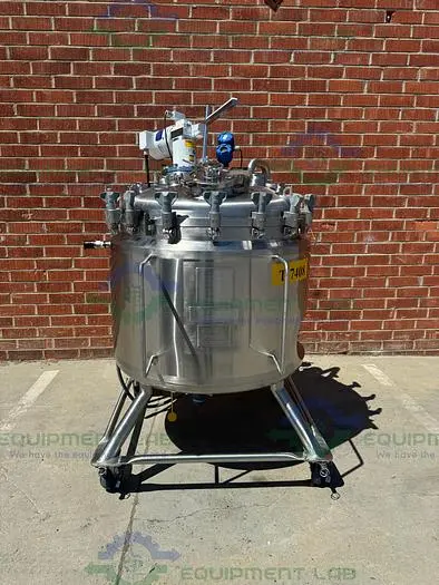 Used DCI 500 LITER STAINLESS STEEL JACKETED REACTOR 45 PSI W/ 0.5 HP MIXER Jacketed Tanks | Equipment Lab #486582