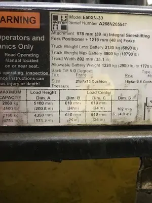 Used 2019 HYSTER E50XN Misc Forklifts Illinois US | Somerset Equipment Sales #1543059