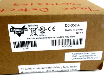 NEW SEALED AUTOMATION DIRECT D0-05DA DIRECTLOGIC DL05 PLC D005DA