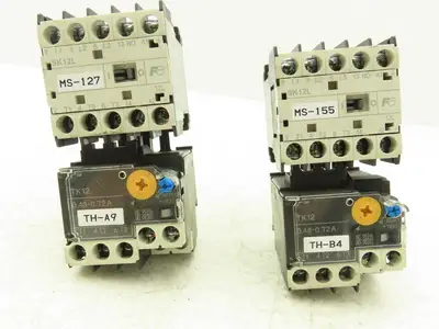 Fuji SK12L Motor Starter Contactor 5.5kW 600V & Overload .48-0.72A Lot of 2