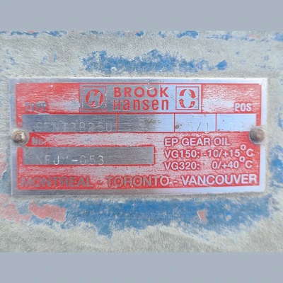 USED BROOK HANSEN SFN73B25U