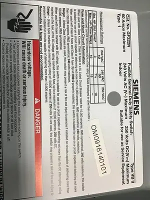 USED SIEMENS GF322N VBII