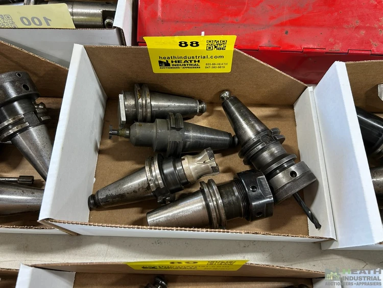 Used _UNKNOWN_ (5) ASSORTED CAT40 TOOL HOLDERS WITH TOOLING CAT Holders Illinois US | Heath Industrial Auction Services #1549697