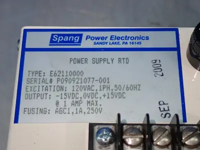 USED SPANG E62110000