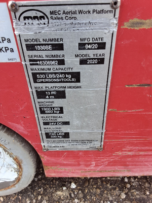 USED 2020 MEC 1330SE