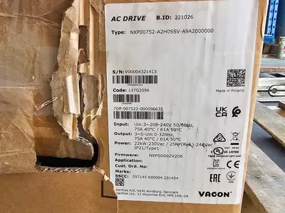 Used VACON NXP00752-A2H0SSV-A9A2000000 Switchgears British Columbia CA | Lenmark #1426984