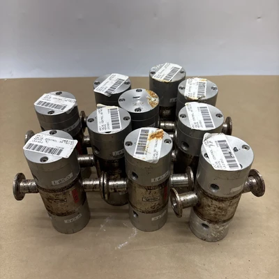 Lot Of 10 USED/FUiJIKIN HYDRAULICS PNEUMATIC AIR VALVE,ALL USED,SHELF WEAR.