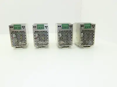 Mean Well DR-120-24 Power Supply 1PH 120VAC 3.3A/240VAC 2A In 24VDC 5A Lot of 4