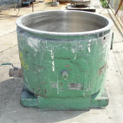 SPC6800  Mixer and Blender 100 gallon Ross change can Stainless Steel 39.25" inside diameter 27.5" inside height