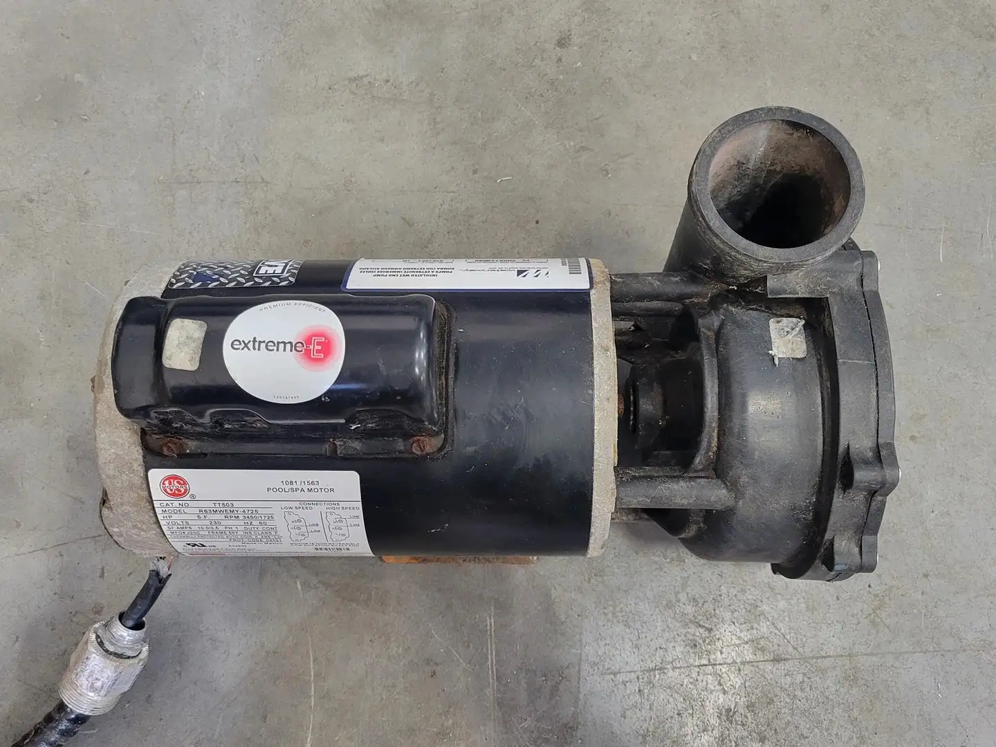 USED US MOTORS R63MWEMY-4725