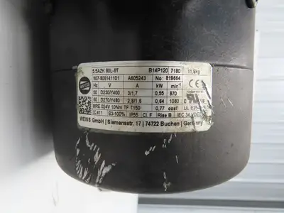 Weiss TC0320T Rotary Indexing Table 12 Station 320mm OD 0.64kw 230/460V 3Ph