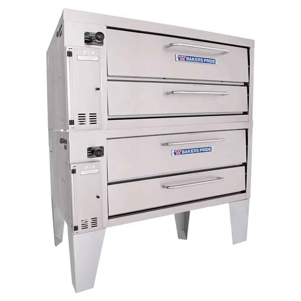 Bakers Pride 152 Super Deck Floor Model Double Pizza Deck Oven - Liquid Propane