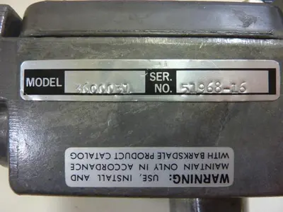 USED BARKSDALE CD1H-A3SS