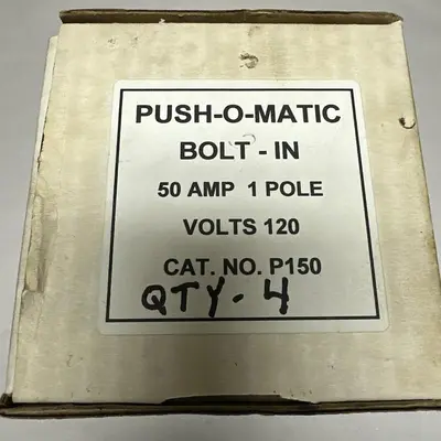 Used PUSHMATIC P150 Circuit Breakers | Surplus Asset Holdings #1190215