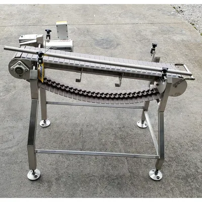 Used NextConveyor Stainless Steel Washdown Plastic Link Belt Conveyor