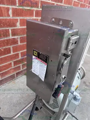 USED FRISTAM FZX2150 CENTRIFUGAL PUMP SKID W/ BALDOR RELIANCE 7.5 HP MOTOR 208/460V