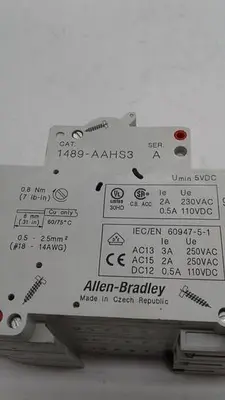 Used ALLEN-BRADLEY ALLEN-BRADLEY 1489-AAHS3 CURRENT LIMITING SWITCH Switch Parts | ND Industrial Surplus #1211963