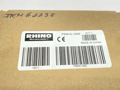 New | in-Stock Automation Direct RHINO Switching Power Supply 1PH 156W 13A DIN Rail Power Supplies Michigan US | Maverick Industrial Sales #1393192