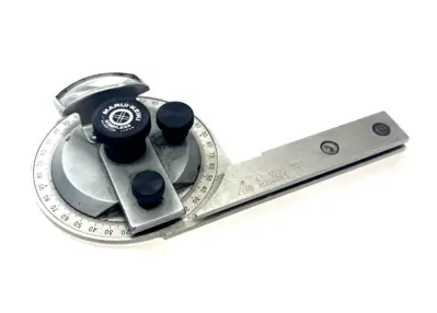 BP-301, 45 3500 300 | Mauri-Keiki BP-301 Precise Universal Bevel Protractor, MISSING BLADES, CHIPPED - Used