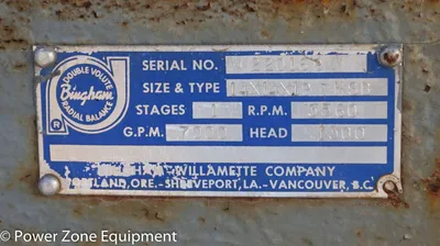USED SULZER BINGHAM 14X14X19 HSB