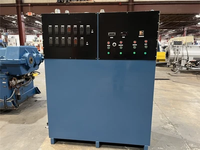 4.5" John Brown/Egan Ram Stuffer Extruder, 32:1 L/D, 250 Hp AC Motor