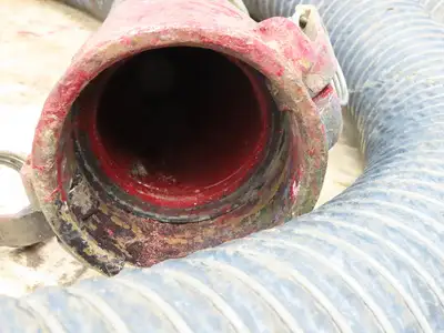 Flexmaster 3"ID x 23' Flexible Blue Chemical Transfer Hose Camlok Ends
