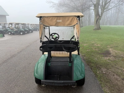 (1) 2019 E-Z-Go EFI golf cart with a Kawasaki gas engine, model 657061G01, includes canopy, fold-dow...