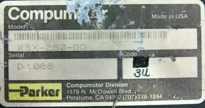 USED PARKER KSX-260-DO COMPUMOTOR SERVO DRIVE KS SERIES KSX260DO
