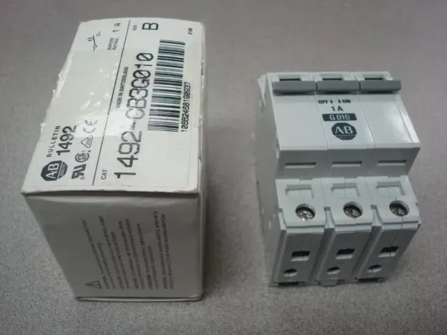 Allen Bradley 1492-CB3G010 Circuit Breaker 1 Amp 3 Pole New NIB