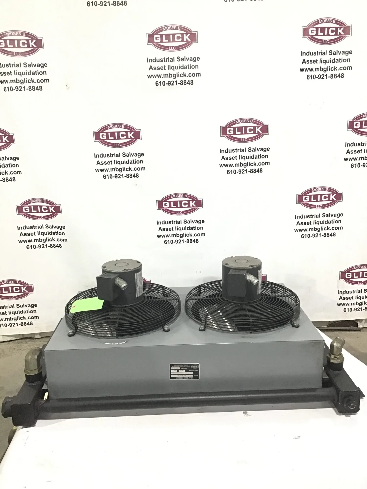 Thermal Transfer A0C-50-2-60 Heat Exchanger 300 PSI w/ Emerson Motor 1/4HP