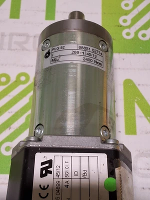 DUNKERMOTOREN BG 65X25CI SERVO MOTOR WITH PLG 52 288:1 GEARHEAD - LIKE NEW