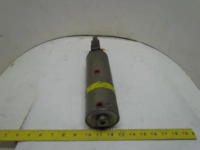 Savair T2 G 1143 12N+0 Pneumatic Air Clamping Cylinder 1/4" Ports Steel