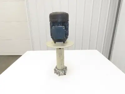 Flux Gerate Plastic Centrifugal Immersion Pump 1.1kW 3360rpm 230/460V 12" Depth