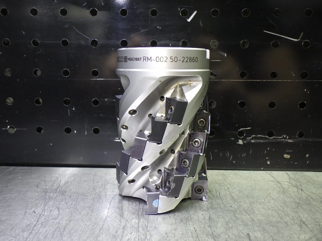 SECO 2.5" 4 Flute Coolant Thru Milling Cutter 1" Arbor RM-002.50-22860 (LOC3569)