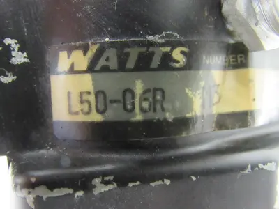 Watts L50-06R In-Line Injection Lubricator 3/4" Ports 10 oz. Reservoir