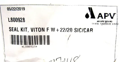 NEW APV L800928 SEAL KIT, VITON F W+22/20 SIC/CAR