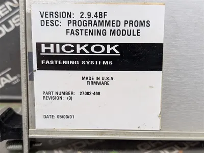 Allen Bradley / Hickok 1860-MT3 Fastening Module Type 3 Version 2.9.4BF Used