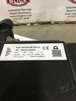 Baumueller Nuernberg DSF160 KM 23R13-6 High-Speed Router Spindle
