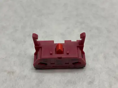 USED IDEC HEAVY DUTY CONTACT BLOCK, 22MM, RED, FINGER SAFE