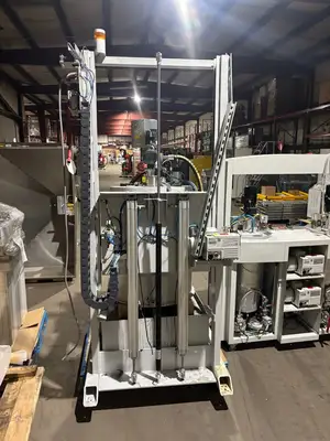 USED SCHEUGENPFLUG LIQUID MATERIAL MIXER & BARREL AGITATOR SYSTEM
