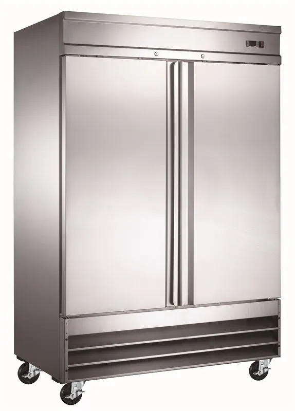 Compass SD54R - 54" Two Section Reach In Refrigerator, (2) Solid Doors, 115v