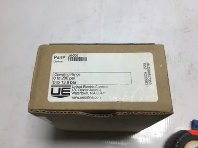 UE J6-358 Pressure Switch: 0 to 250 PSI