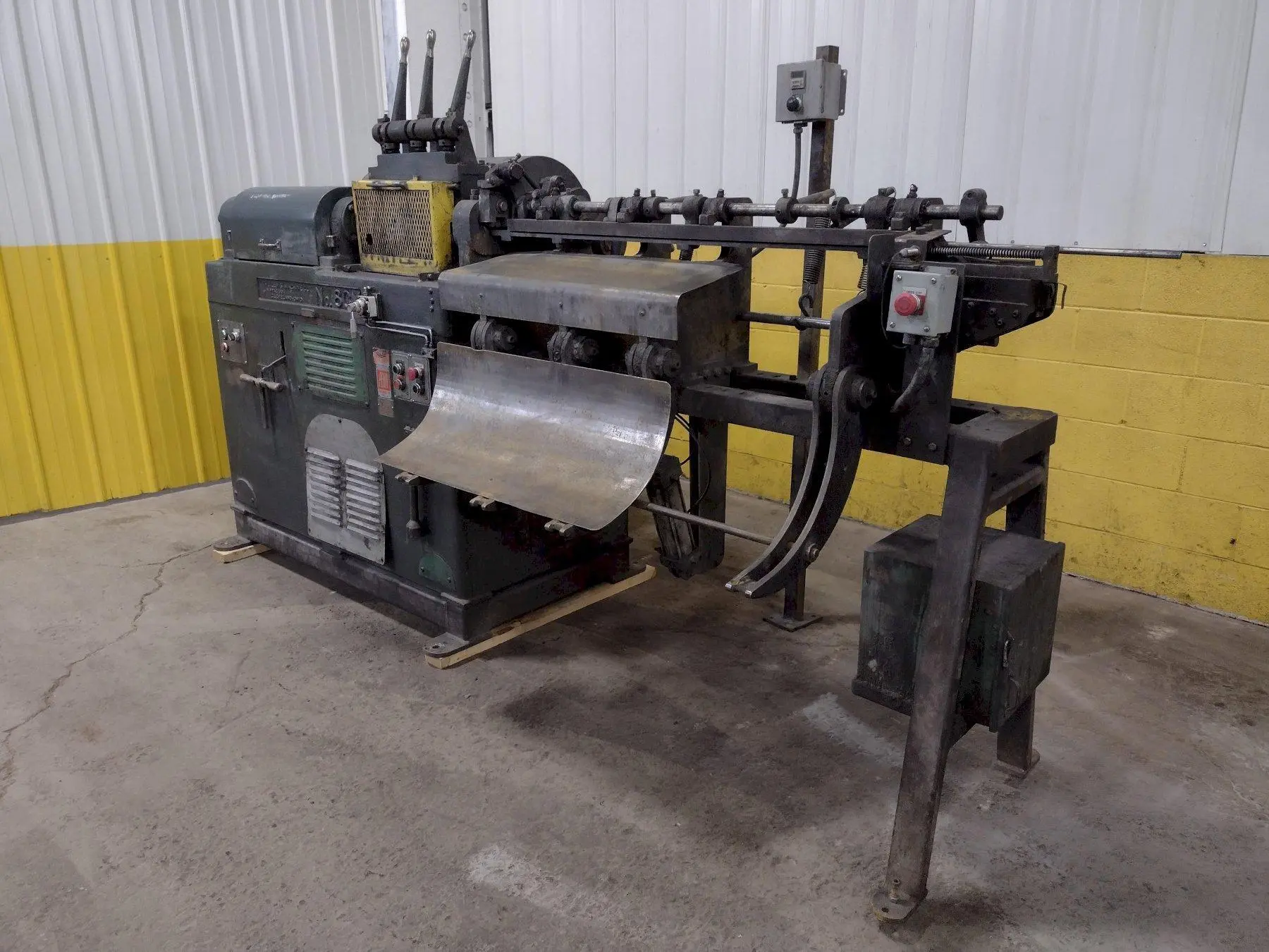 3/8" LEWIS MODEL #8CV WIRE STRAIGHTEN & CUT MACHINE: STOCK 16181
